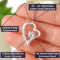 Sentimental Heart Necklace for Bonus Mom | Custom Heart Design