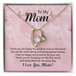 Mom Jewelry, Gold Heart Necklace for Mom, Floating Heart Necklace | Custom Heart Design