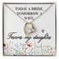 Daughter Floating Heart Necklace, Heart Necklace | Custom Heart Design