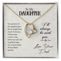 Daughter Floating Heart Necklace, Heart Necklace | Custom Heart Design