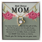 Mom Jewelry, Heart Necklace for Bonus Mom, Floating Heart Necklace | Custom Heart Design