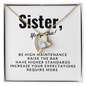 Sister, You got this-Sentimental Heart Necklace | Custom Heart Design