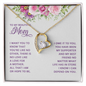 Meaningful Forever Love Heart Necklace for Mom | Custom Heart Design