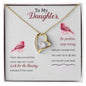 Daughter Floating Heart Necklace, Heart Necklace | Custom Heart Design