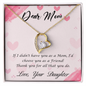 Mom Jewelry, Heart Necklace for Mom, Floating Heart Necklace - Custom Heart Design