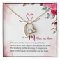 Mother in Law Jewelry, Heart Necklace for Mom, Floating Heart Necklace | Custom Heart Design
