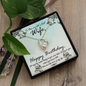 Wife Birthday Necklace, Floating Heart Necklace, Beautiful Wife Necklace-The Best Wife | Custom Heart Design