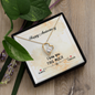 Wife Anniversary Necklace, Floating Heart Necklace, Beautiful Wife Necklace-Love you this much | Custom Heart Design