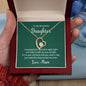 Daughter Floating Heart Necklace, Heart Necklace for Daughter | Custom Heart Design