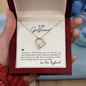 Girlfriend Heart Necklace, Forever Love Heart Necklace To My Girlfriend | Custom Heart Design