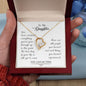 Daughter Floating Heart Necklace, Heart Necklace | Custom Heart Design