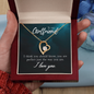 Girlfriend Heart Necklace, Forever Love Heart Necklace To My Girlfriend | Custom Heart Design