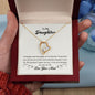 Daughter Floating Heart Necklace, Heart Necklace | Custom Heart Design