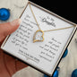 Daughter Floating Heart Necklace, Heart Necklace | Custom Heart Design
