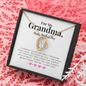 *For My Grandma, Happy Mother's Day-Forever Love Necklace - Custom Heart Design
