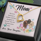 Mom Jewelry, Heart Necklace for Mom, Floating Heart Necklace - Custom Heart Design