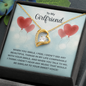 Girlfriend Heart Necklace, Forever Love Heart Necklace To My Girlfriend | Custom Heart Design