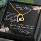 Mom Jewelry, Gold Heart Necklace for Mom, Floating Heart Necklace | Custom Heart Design