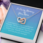 Remembrance Mom Interlocking Hearts Necklace | Custom Heart Design