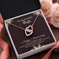 Anniversary Interlocking Hearts Necklace for Wife | Custom Heart Design