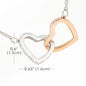 Interlocking Hearts Necklace | Custom Heart Design