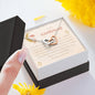 Interlocking Hearts Necklace for Girlfriend | Custom Heart Design
