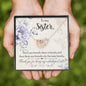 Sentimental Interlocking Hearts Necklace for Sister | Custom Heart Design