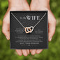 Sentimental Interlocking Hearts Necklace for Wife | Custom Heart Design