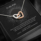 Sentimental Interlocking Hearts Necklace for Wife | Custom Heart Design