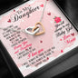 Interlocking Hearts Necklace for Daughter | Custom Heart Design