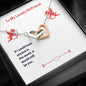 Interlocking Hearts Necklace for Girlfriend | Custom Heart Design
