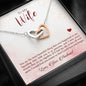 Sentimental Interlocking Hearts Necklace for Wife | Custom Heart Design