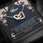 Sentimental Interlocking Hearts Necklace for Mom | Custom Heart Design