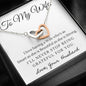 Interlocking Hearts Necklace for Wife | Custom Heart Design