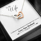 Sentimental Interlocking Hearts Necklace for Wife | Custom Heart Design