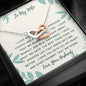 Sentimental Interlocking Hearts Necklace for Wife | Custom Heart Design