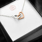 Sentimental Interlocking Hearts Necklace | Custom Heart Design