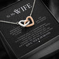 Sentimental Interlocking Hearts Necklace for Wife | Custom Heart Design