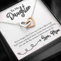 Interlocking Hearts Necklace For Daughter | Custom Heart Design