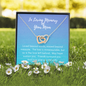 Remembrance Mom Interlocking Hearts Necklace | Custom Heart Design