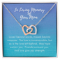 Remembrance Mom Interlocking Hearts Necklace | Custom Heart Design