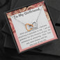 Interlocking Hearts Necklace for Girlfriend | Custom Heart Design