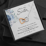 Interlocking Hearts Necklace for Friend | Custom Heart Design