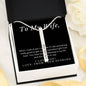 I did something right-Two sided Vertical Necklace - Custom Heart Design