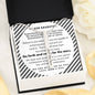 Daughter’s Graduation, From Mom & Dad-Vertical Stick Necklace - Custom Heart Design