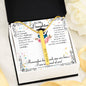 Graduation Vertical Stick Necklace - Custom Heart Design
