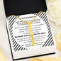 Daughter’s Graduation, From Mom & Dad-Vertical Stick Necklace - Custom Heart Design