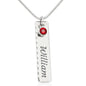 St Pat’s Blessing-Birthstone Necklace - Custom Heart Design