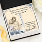 There is no better friend, From Brother-Birthstone Name Necklace - Custom Heart Design