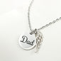 Dad Remembrance-There are no goodbyes for us. - Custom Heart Design